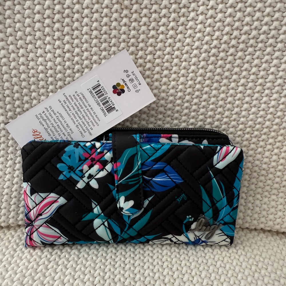 Lug Tram wallet. Hibiscus multi. NWT